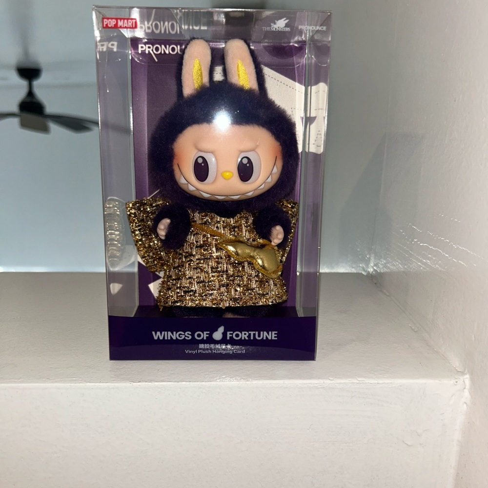 Pop Mart Wings of Fortune Black and Gold Toy